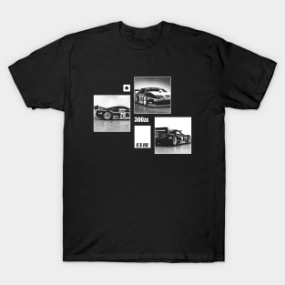 NISSAN 300ZX IMSA GTO Black 'N White Archive (Black Version) T-Shirt